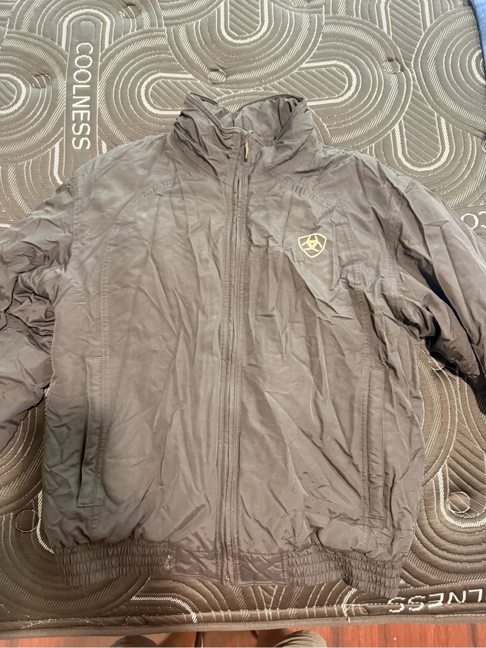 Ariat Black Lightweight Puffer Jacket with Logo